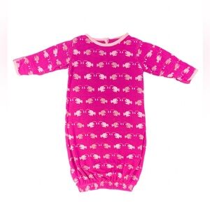 KICKEE PANTS Bamboo Angler Gown - 0-3M